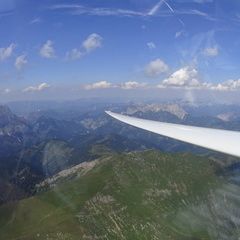 Flugwegposition um 13:22:55: Aufgenommen in der Nähe von Gemeinde Kalwang, 8775, Österreich in 2547 Meter